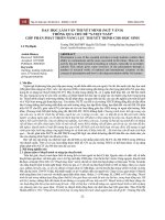 Dạy học làm văn thuyết minh (Ngữ văn 8) thông qua chủ đề “S-Việt Nam” góp phần phát triển năng lực thuyết trình cho học sinh