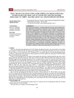 Thực trạng ứng dụng công nghệ thông tin trong kiểm tra, đánh giá kết quả học tập của sinh viên trường Đại học Khoa học Tự nhiên -    Đại học Quốc gia thành phố Hồ Chí Minh