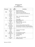 Hướng dẫn soạn Giáo án buổi sáng lớp 5 - Tuần 4