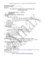 Đề cương ôn tập học kỳ I môn Tiếng Anh 6 - Năm học 2013-2014