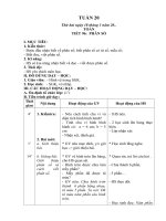 Giáo án lớp 4 tuần 20 tổng hợp - hoc360.net - Tải tài liệu học tập miễn phí