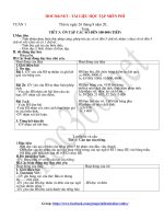 Giáo án tuần 1 lớp 4 các môn - Tài liệu học tập miễn phí