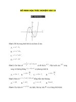 Đề minh họa trắc nghiệm số 12 - Tài liệu học tập Toán 9