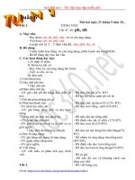 Hướng dẫn soạn Giáo án Buổi sáng lớp 1 - Tuần 6