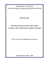 Phương Pháp Dạy Học Phân Môn Tập Đọc Lớp 5 Theo Quan Điểm Tích Hợp