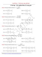 53 bài tập Trắc nghiệm Hàm số Lượng giác - Tài liệu Toán 12