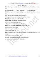 Bài tập ôn hè lớp 2 - Môn Toán và Tiếng Việt - Tài liệu hay tổng hợp