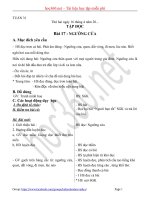 Hướng dẫn soạn Giáo án Tổng hợp theo tuần lớp 1 Tuần 31