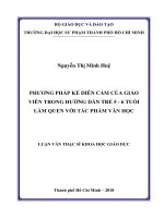 Phương Pháp Kể Diễn Cảm Của Giáo Viên Trong Hướng Dẫn Trẻ 5 - 6 Tuổi Làm Quen Với Tác Phẩm Văn Học