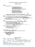 Ôn tập hè lớp 3 lên lớp 4 - Toán và Tiếng Việt - Tài liệu ôn tập tổng hợp