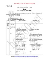 hoc360.net - Giáo án môn Toán tuần 32 lớp 3 - Tài liệu học tập