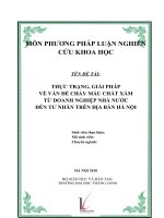 Thực trạng vấn đề chảy máu chất xám