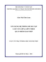 Xây dựng hệ thống đề bài tập làm văn lớp 4, lớp 5 theo quan điểm giao tiếp 