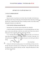 Liên kết câu và liên kết đoạn văn - Bồi dưỡng HSG Ngữ Văn 9