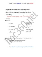 Chuyên đề: Ba bài toán cơ bản về phân số - Các dạng toán lớp 6