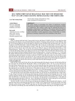 Quy trình thiết kế kế hoạch dạy học một chủ đề bài học Ngữ văn lớp 6 theo chương trình giáo dục phổ thông 2018