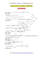 Đáp án đề trắc nghiệm minh họa vào lớp 10 (phần 1) - Tài liệu Toán 9