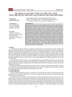 Đặc điểm của dạy học tương tác môn công nghệ trong môi trường “Học bằng làm” ở trường trung học phổ thông