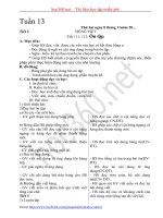 Hướng dẫn soạn Giáo án Buổi sáng lớp 1 Tuần 13 - 14