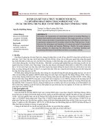 Đánh giá kết quả thực nghiệm nội dung và mô hình hoạt động trải nghiệm ngữ văn ở các trường trung học cơ sở trên địa bàn tỉnh Bắc Ninh