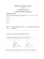 Bài tập cuối tuần Toán 7 - Tuần 34 - Tài liệu học tập - Hoc360.net