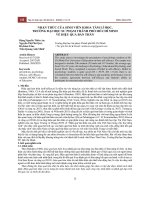 Nhận thức của sinh viên khoa Tâm lí học, trường đại học Sư phạm thành phố Hồ Chí Minh về hiệu quả bản thân