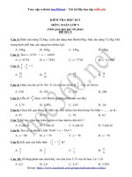 Bộ 6 đề trắc nghiệm kiểm tra học kì I môn Toán lớp 5 - hoc360.net