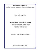 Thành ngữ có từ ngữ thuộc trường nghĩa thời tiết trong tiếng việt 