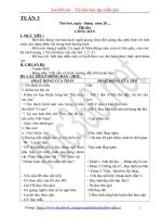 Hướng dẫn soạn Giáo án tổng hợp các môn lớp 5 Tuần 3