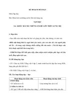 Giáo án tập đọc lớp 4 tuần 23 - Khúc hát ru những em bé lớn trên lưng mẹ