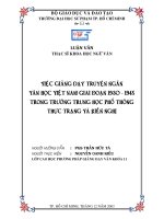 Việc giảng dạy truyện ngắn văn học việt nam giai đoạn 1930   1945 trong trường trung học phổ thông   thực trạng và kiến nghị​ 