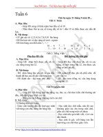 Hướng dẫn Soạn giáo án Buổi chiều lớp 1 - Tuần 6 - 8