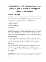 Đap án tập huấn  mô đun 2  BDTX đầy đủ