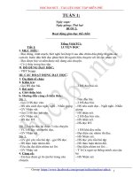 Giáo án lớp 3 Tuần 1 - Buổi 2 - Tài liệu bài giảng Các môn