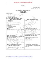 Hướng dẫn soạn Giáo án lớp 5 Tổng hợp - Tuần 9