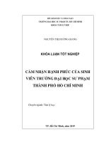 Cảm Nhận Hạnh Phúc Của Sinh Viên Trường Đại Học Sư Phạm Thành Phố Hồ Chí Minh