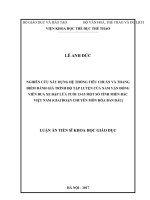 Luận án tiến sĩ khoa học giáo dục nghiên cứu xây dựng hệ thống tiêu chuẩn và thang điểm đánh giá trình độ tập luyện của nam vận động viên đua xe đạp lứa tuổi 13 15 một số tỉnh miền bắc việt nam (giai đoạn chuyên môn hóa ban đầu) 