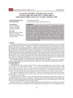 Vận dụng mô hình “Lớp học đảo ngược” vào dạy học hóa học hữu cơ (Hóa học 9) nhằm phát triển năng lực tự học cho học sinh