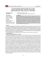 Vận dụng phương pháp dạy học nêu vấn đề vào dạy học học phần “Giáo dục chính trị” theo hướng phát triển năng lực người học