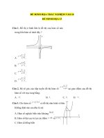 Đề minh họa trắc nghiệm số 13 - Tài liệu học tập Toán 9