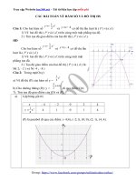 Bài toán về hàm số và đồ thị hàm số - Tài liệu Toán 9 - hoc360.net