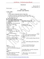 Hướng dẫn soạn Giáo án lớp 5 tổng hợp - Tuần 10