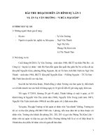 BÀI THU HOẠCH DIỄN ÁN HÌNH SỰ - VỤ ÁN TẠ VĂN TRƯỜNG – “CHỨA MẠI DÂM”