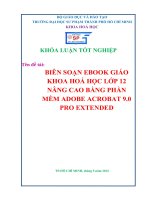 Biên soạn ebook giáo khoa hóa học lớp 12 nâng cao bằng phần mềm adobe acrobat 9 0 pro extended 