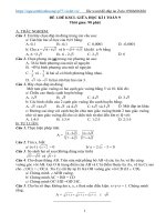 10 đề thi giữa học kì 1 toán 9 