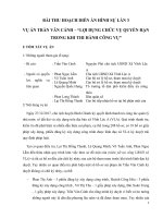 BÀI THU HOẠCH DIỄN ÁN HÌNH SỰ - VỤ ÁN TRẦN VĂN CẢNH – “LỢI DỤNG CHỨC VỤ QUYỀN HẠN TRONG KHI THI HÀNH CÔNG VỤ”