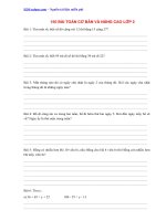 150 bài TOÁN cơ bản và NÂNG CAO lớp 2 EDUculum 