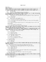 tiểu luận đề xuất các giải pháp phát triển một số vùng sản xuất nông nghiệp ứng dụng công nghệ cao trên địa bàn huyện hòa vang đến 2020  