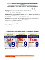 Bai tap he thuc luong trong tam giac vuong hinh hoc 9 giai day du 