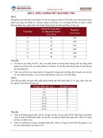 Bài tập và gợi ý trả lời Ước lượng kết quả điều tra